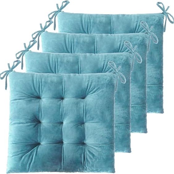 Chair Cushions for Dining Chairs Chair Pads Cushion for Kitchen Office Tufted Square Seat Cushion with Ties