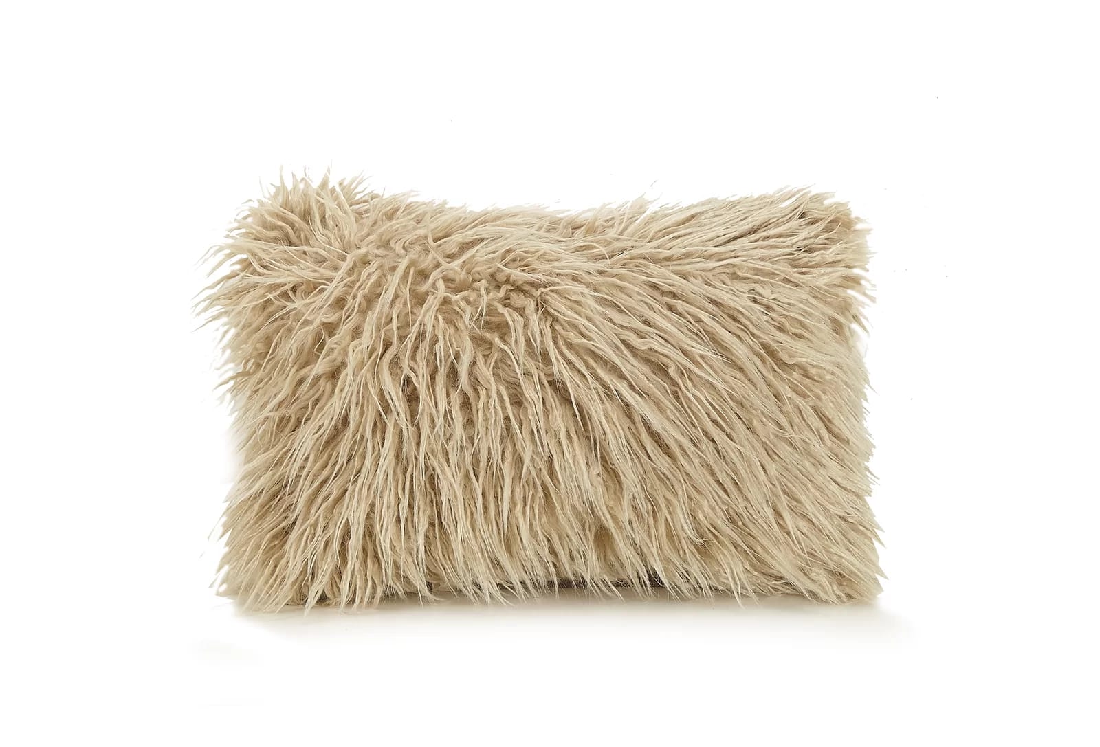 Faux Fur Oblong Throw Pillow