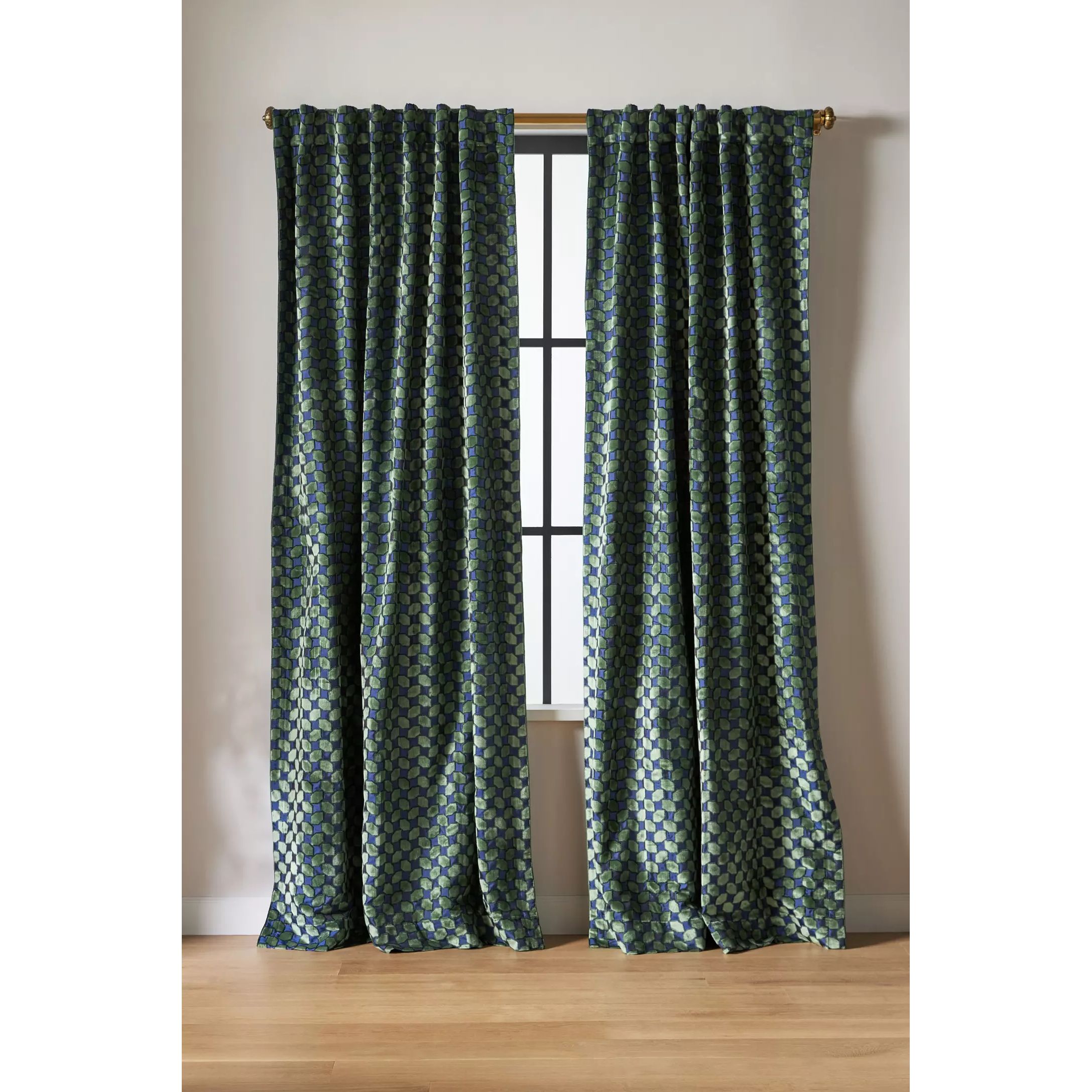 Gracen Velvet Woven Curtain
