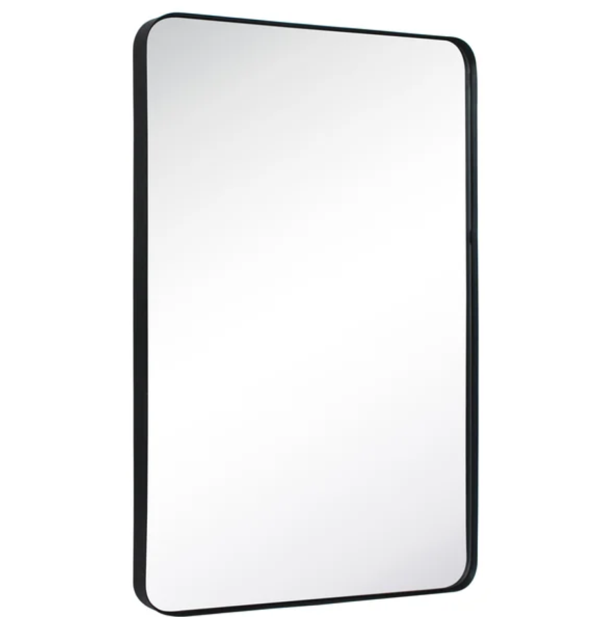 Javeion Rectangle Metal Wall Mirror