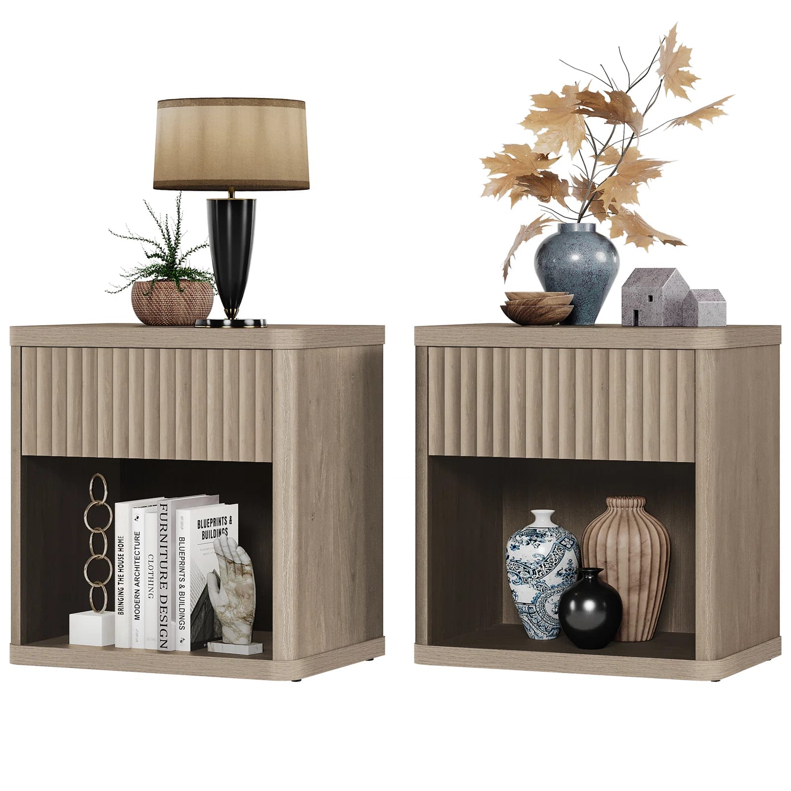 1 - Drawer Nightstand (Set of 2)