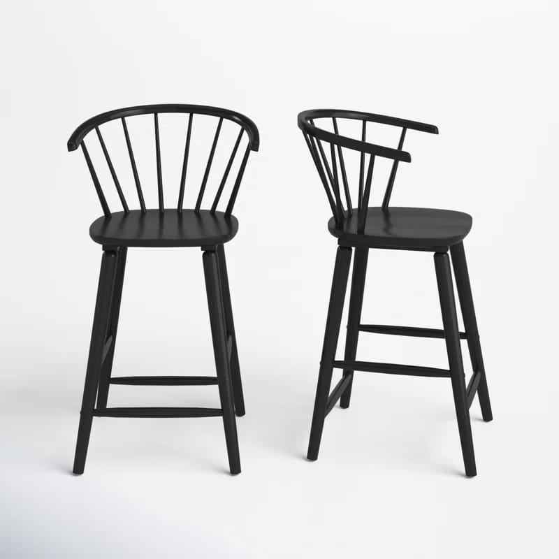 Sheffield Solid Wood Counter Stool (Set of 2)
