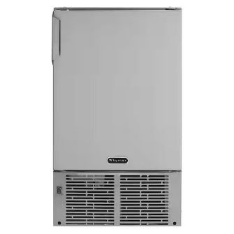 14 In. 23 Lbs Built-in Ice Maker Crescent-shaped Ice In Stainless Steel