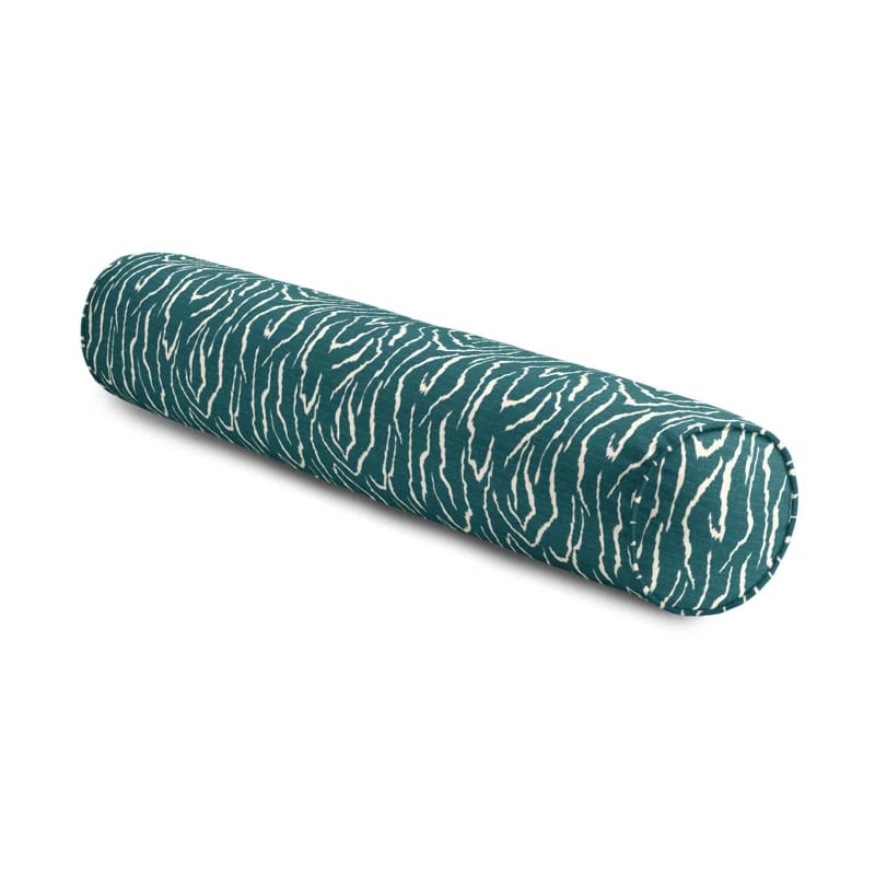 Animal Instinct Abstract Feather Linen Reversible Throw Pillow