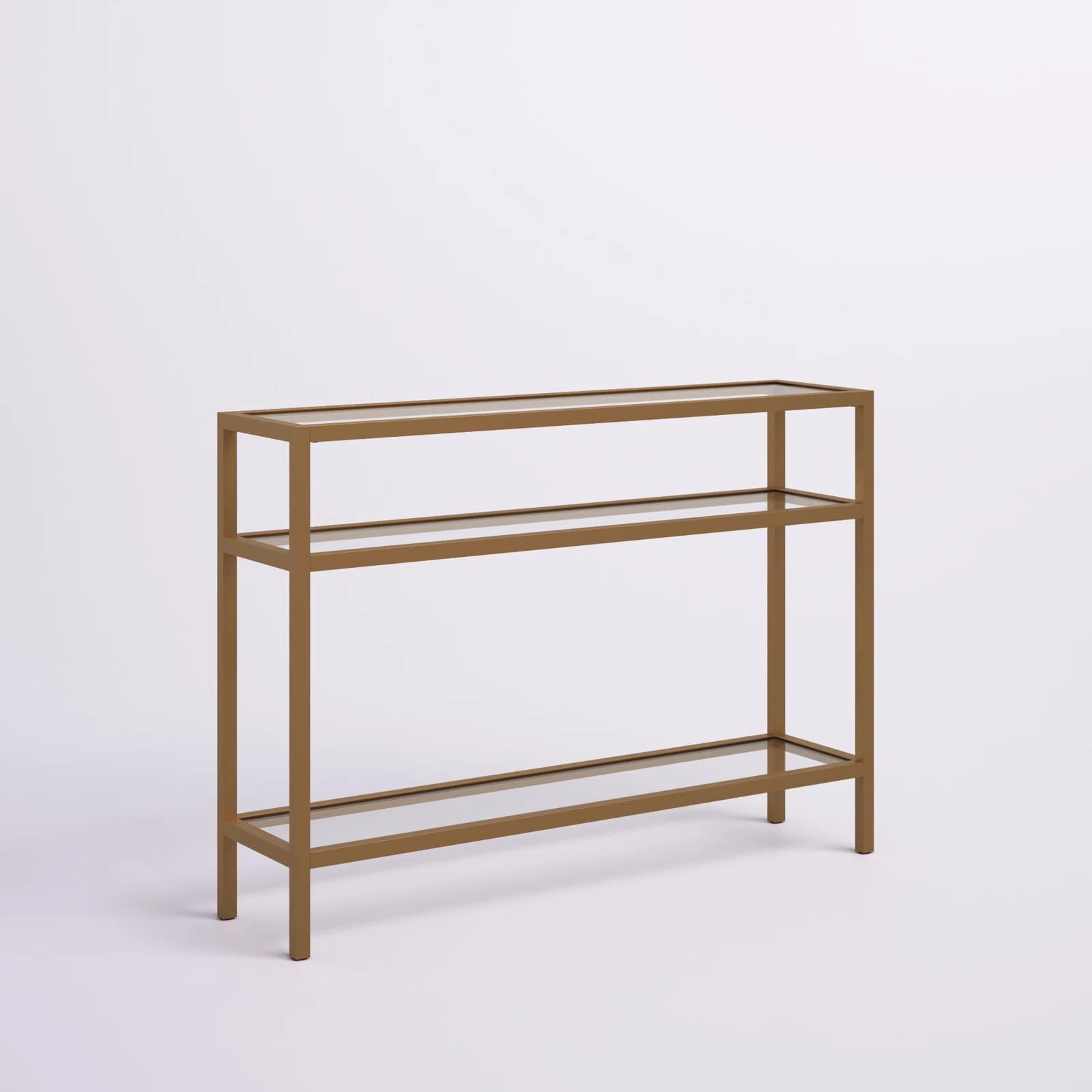 Amarise Glass Top Console Table