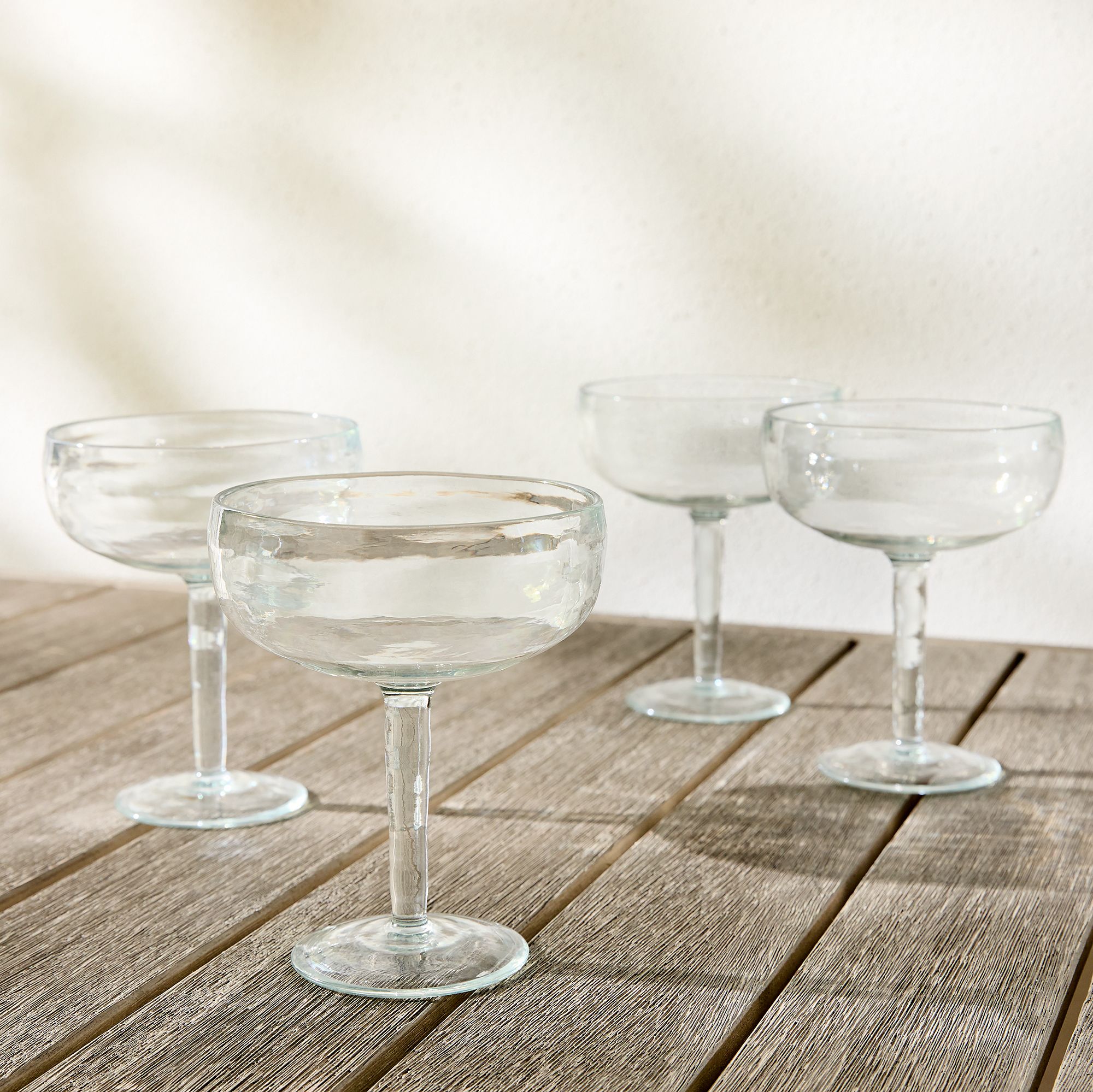 Organic Acrylic Drinkware Margarita Clear Set Of 8
