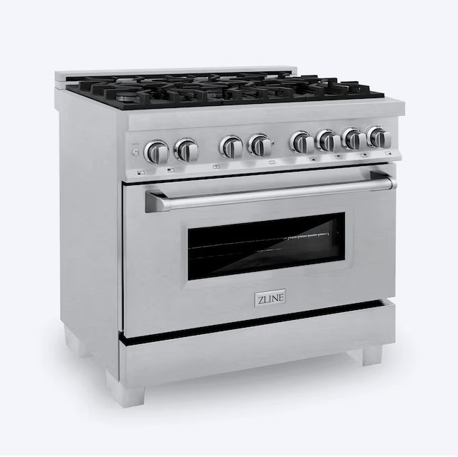 ZLINE KITCHEN & BATH Legacy 36-in Deep Recessed 6 Burners Convection Oven Freestanding Dual Fuel Range (Fingerprint Resistant Stainless Steel)