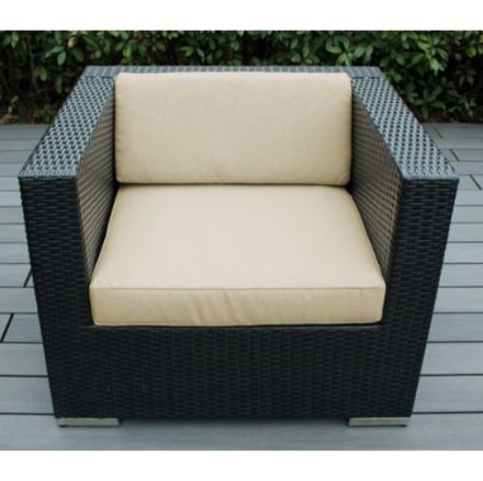 Beautiful Outdoor Patio Wicker Club Chair New