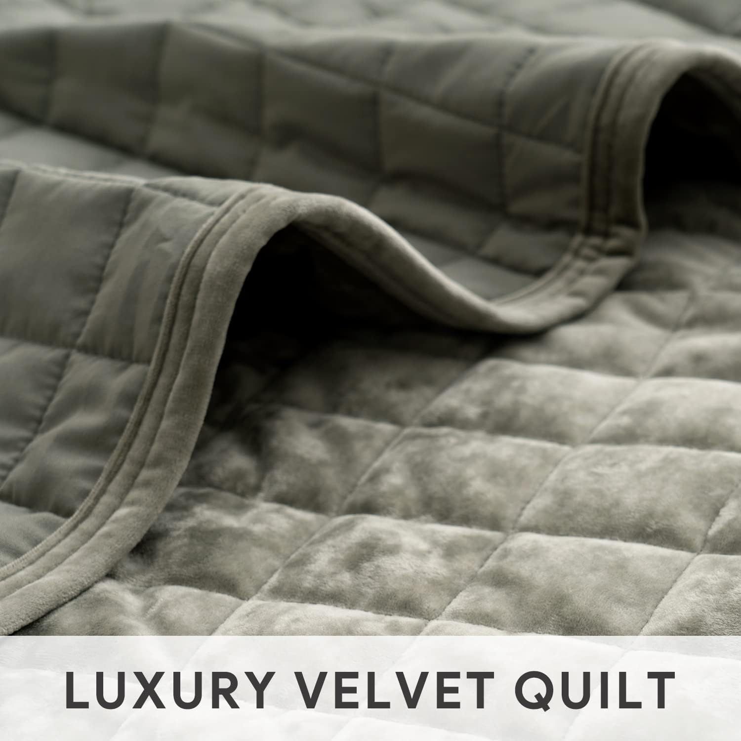Recyco Luxury Velvet Quilt Set Full Queen Size