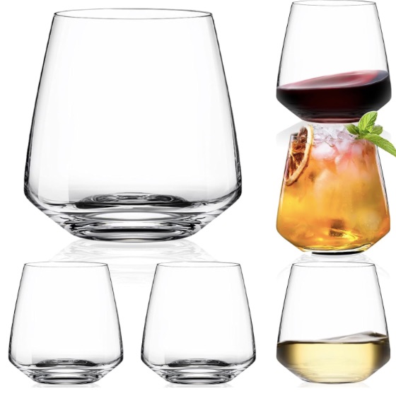 Stemless Wine Glasses 