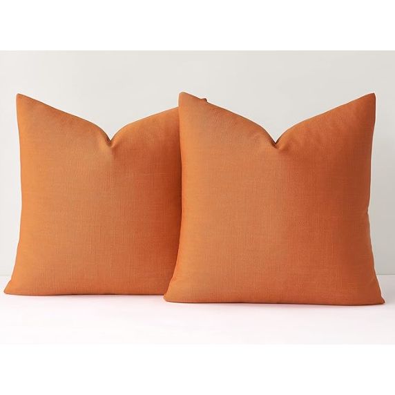 Mixhug Decorative Linen Throw Pillow Covers