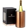 Villa & Marx Wine Chiller - Elegant Champagne Bucket With Premium Box - Insulated Wine Bottle Cooler Without Ice - Double Walled Wine Chiller Bucket