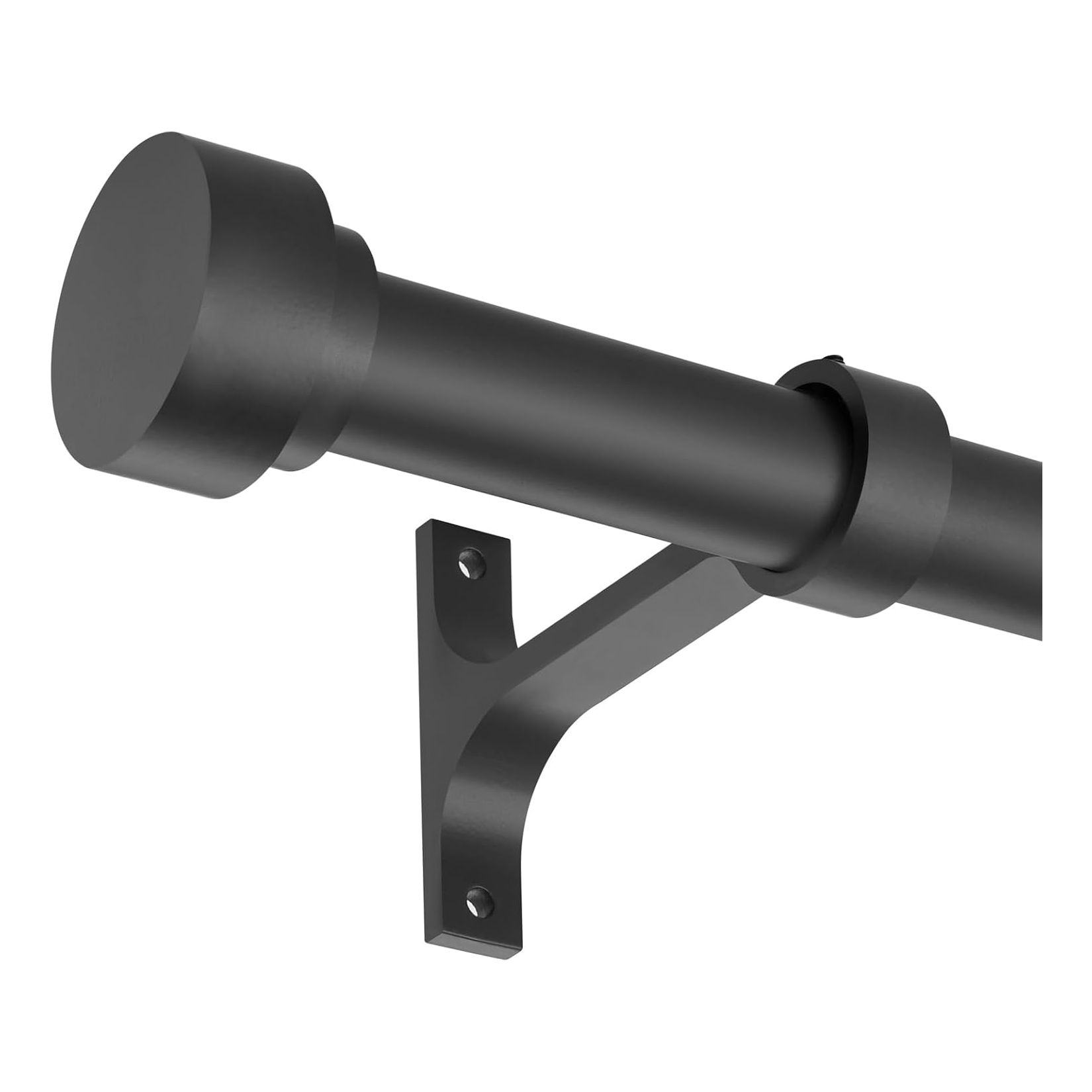 16-120 Inch Curtain rods, Matte Black