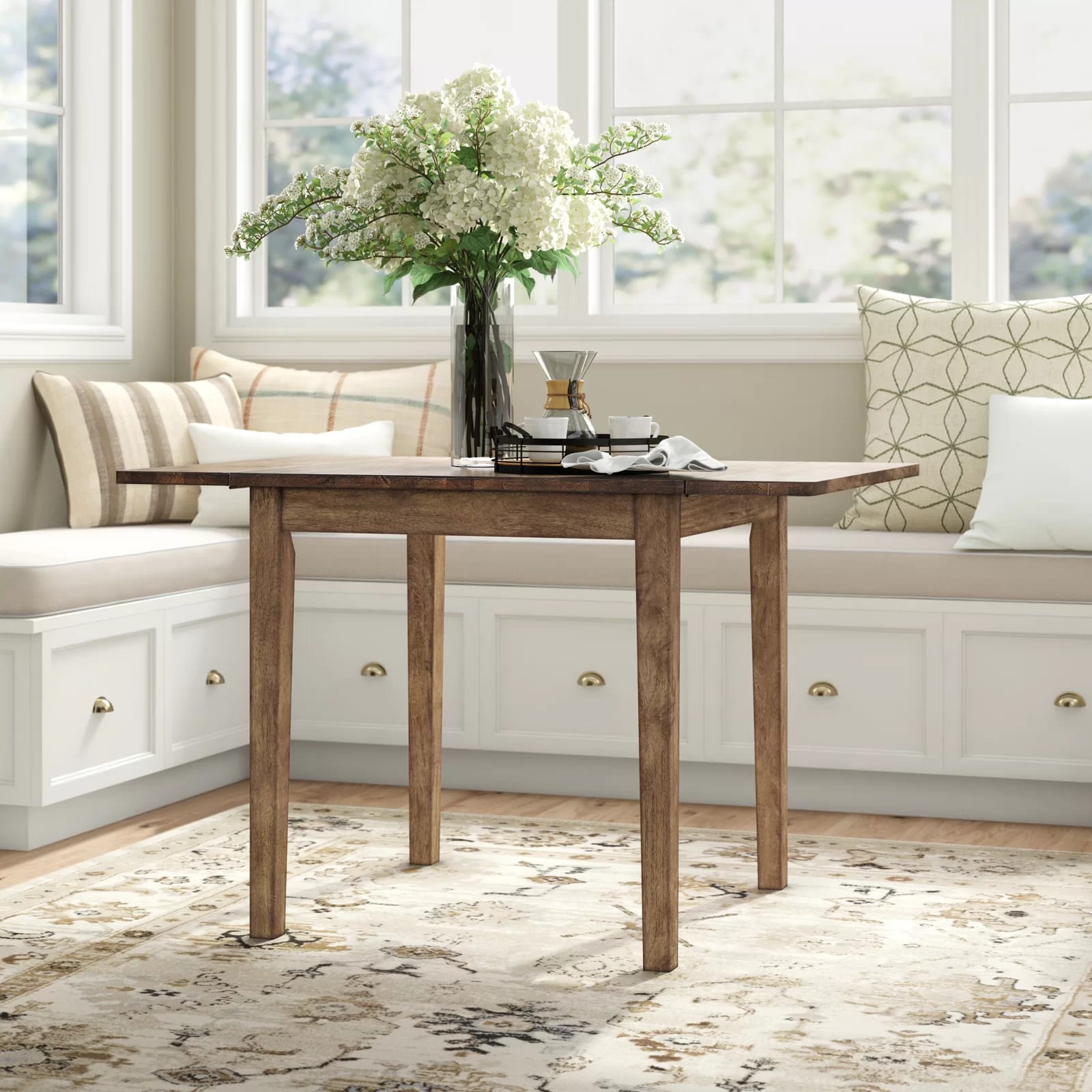 Esporta Extendable Solid Wood Base Dining Table