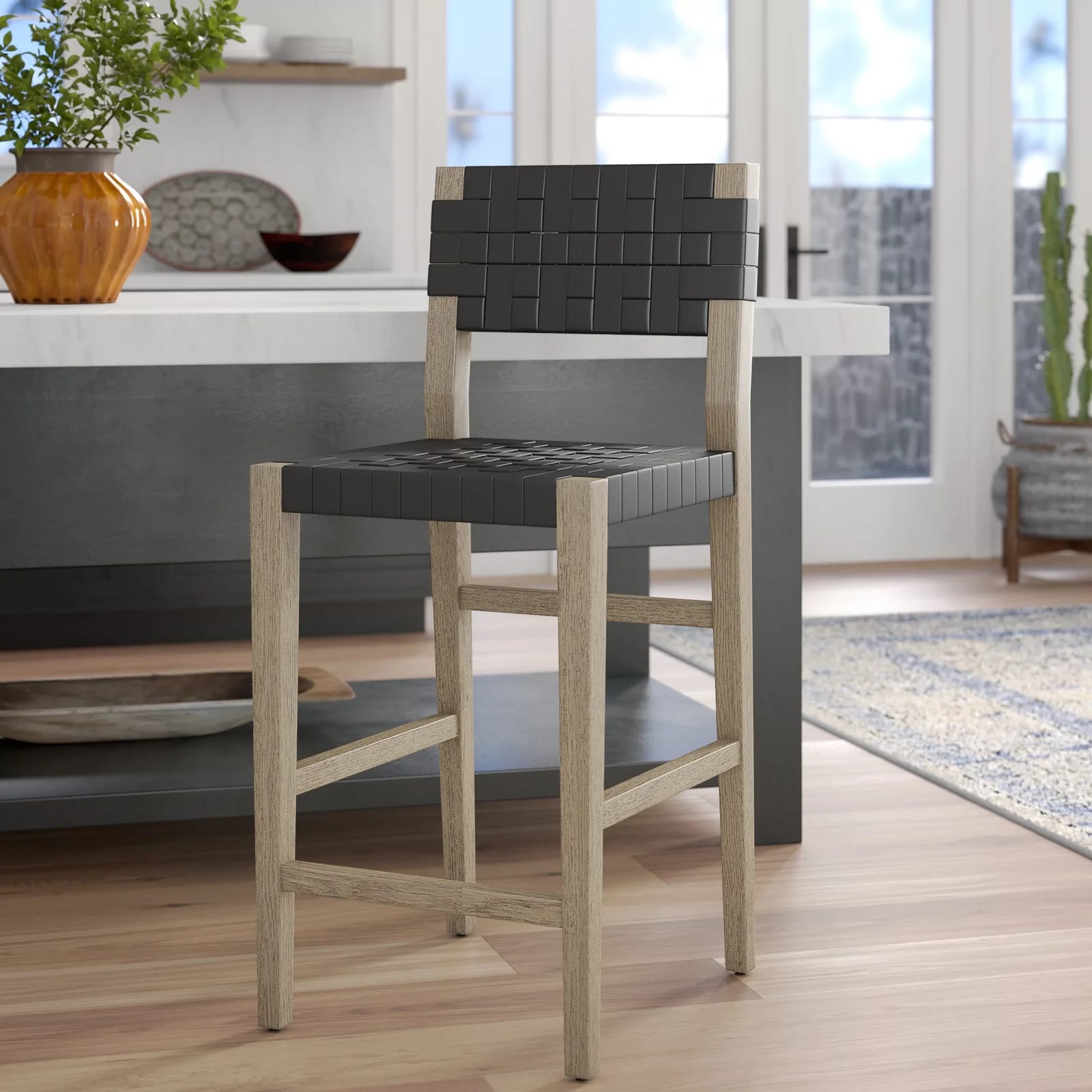 Roni Upholstered 25'' Counter Stool (Set of 2)