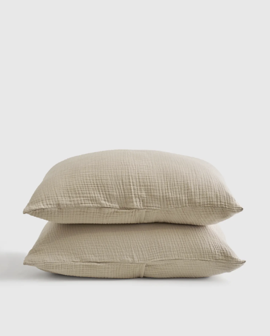 Organic Airy Gauze Sham Set