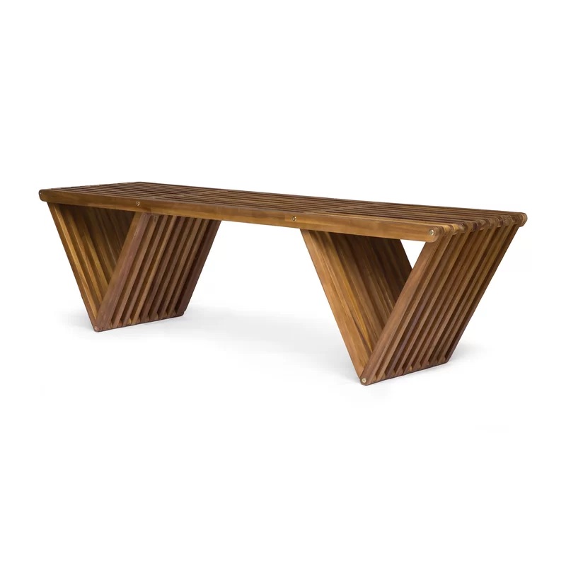 Acacia Wood Patio Bench