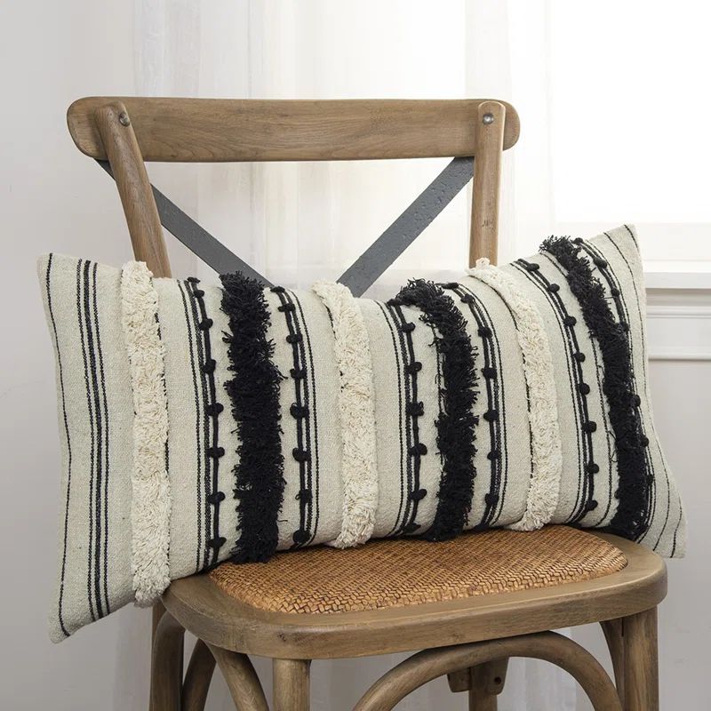 Rizzy Home Rectangular Cotton Pillow Cover Insert