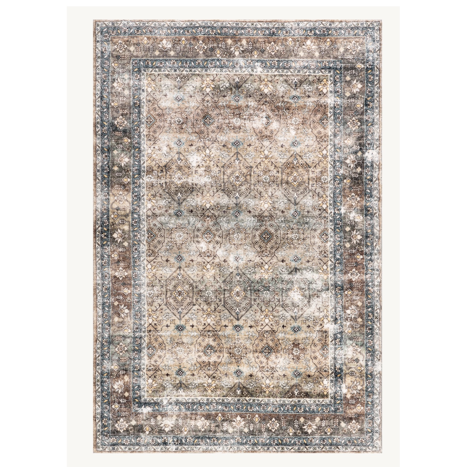 Lilou Medallion Washable Rug