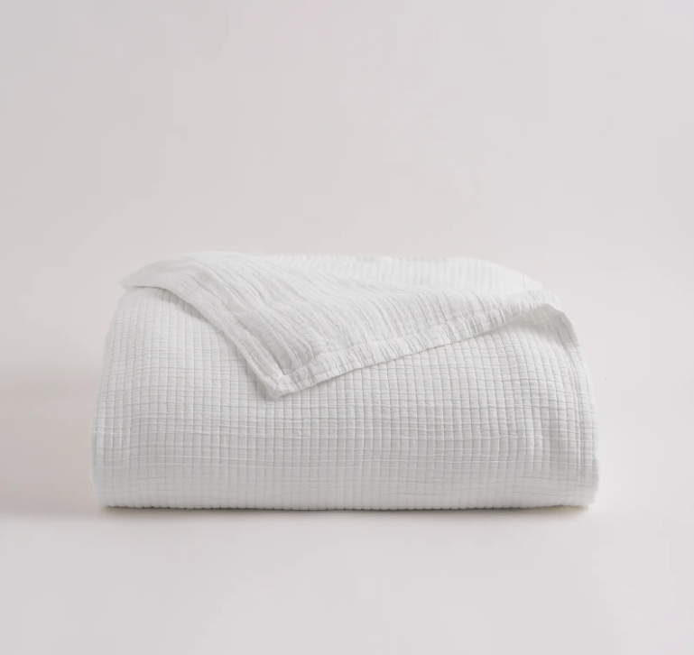 Organic Ribbed Cotton Coverlet