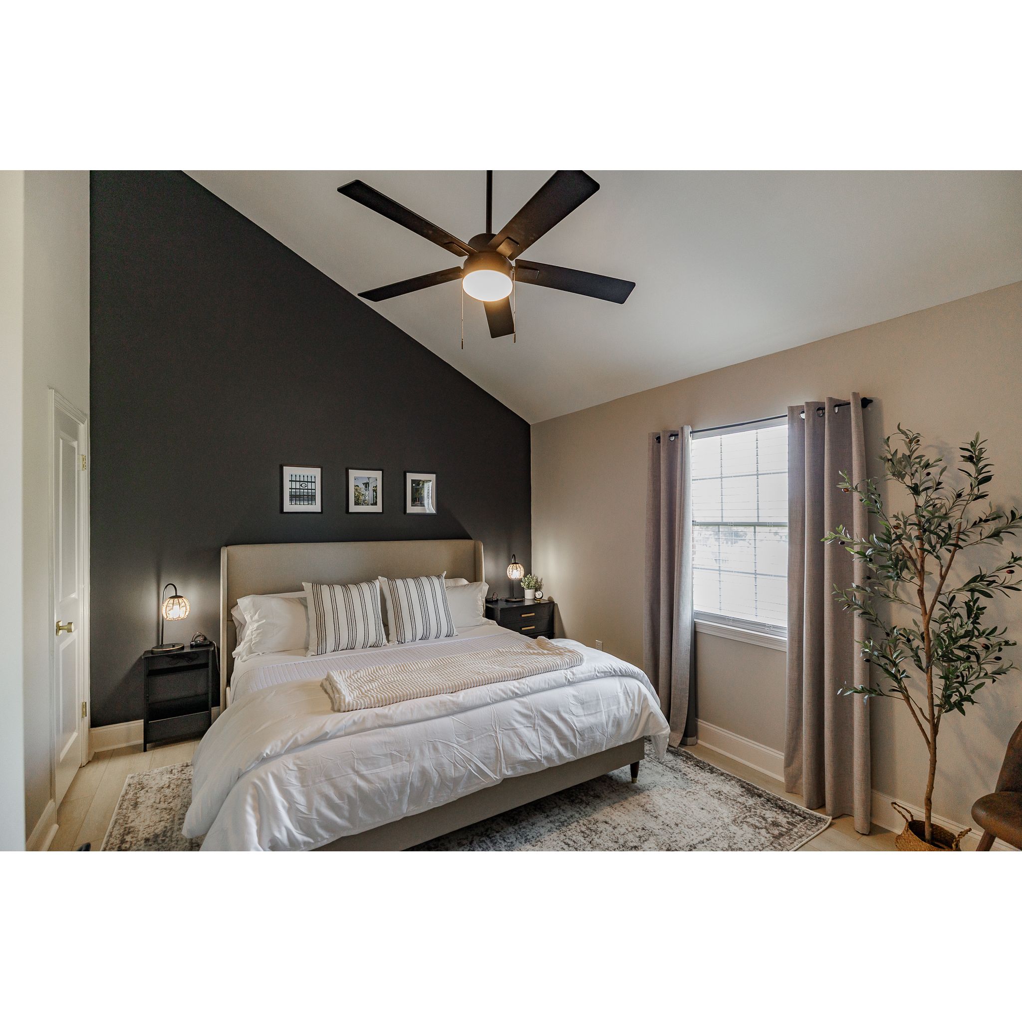 Belo Upholstered Low Profile Platform Bed