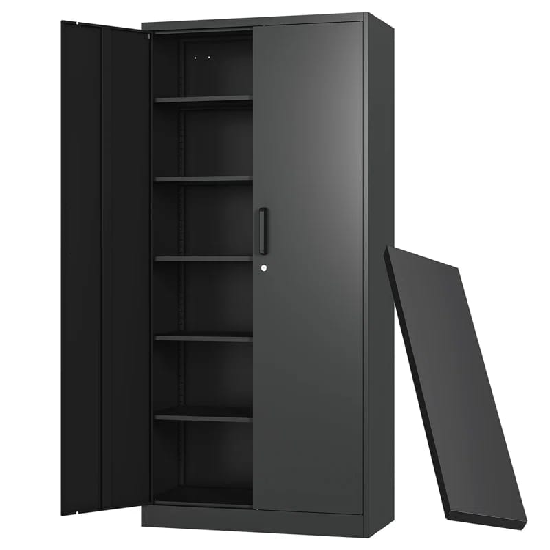 Delvale Steel Single Storage Cabinet ( 70.87'' H x 31.5'' W x 15.7'' D)