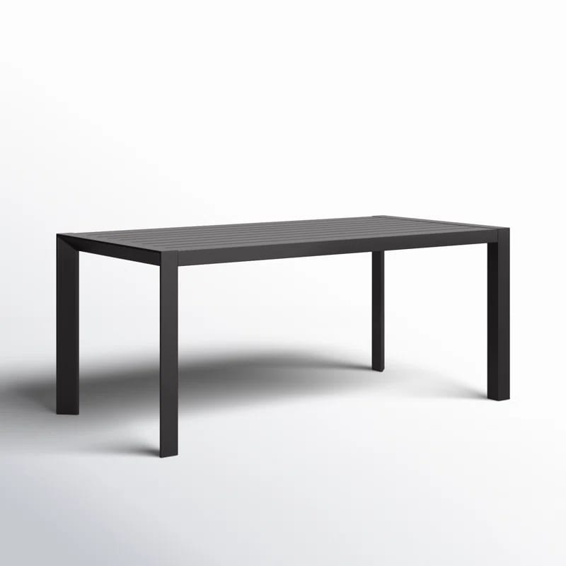 Amelle Rectangular Metal Outdoor Dining Table