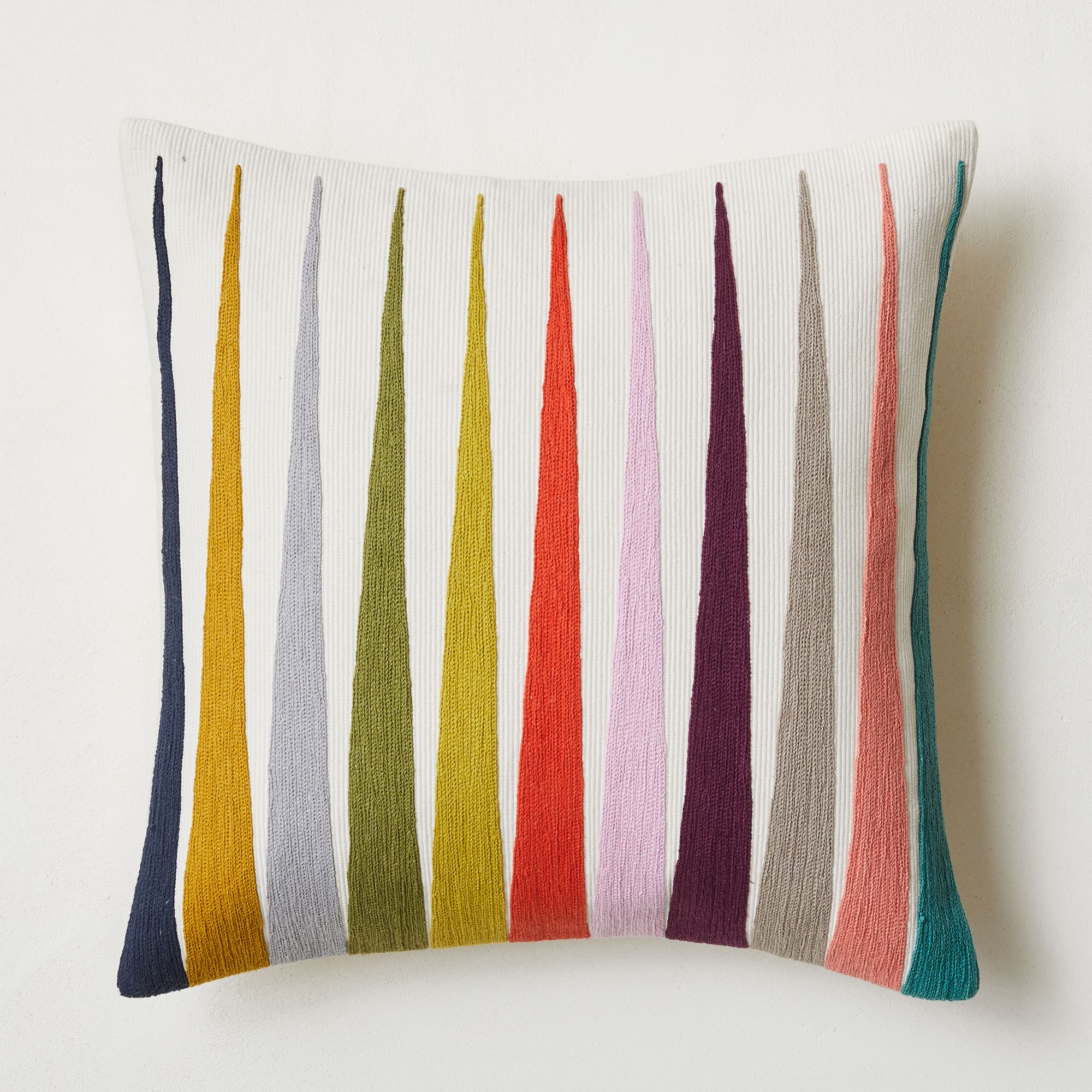 Margo Selby Spliced Lines Pillow Cover, 20"X20", Multi