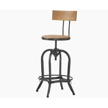 Antique Adjustable Bar Stool