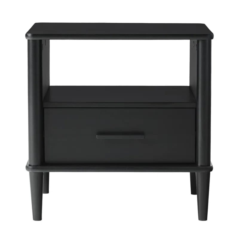 Boshell 1-Drawer Solid Wood Nightstand