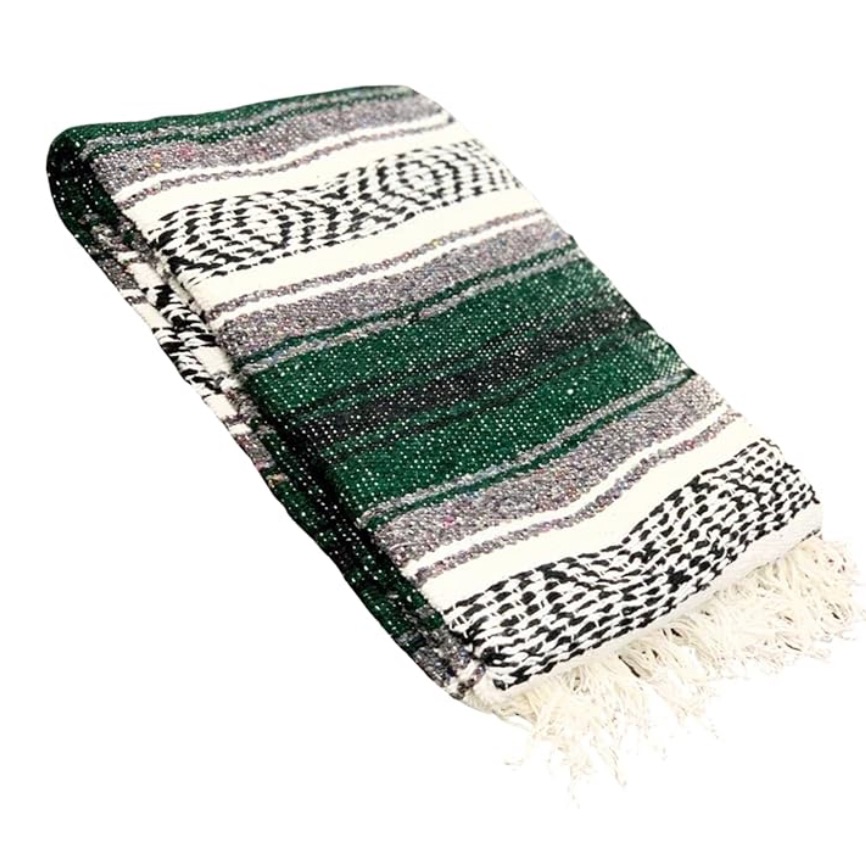 Leos Imports Handmade Classic Mexican Throw Blanket For Camping