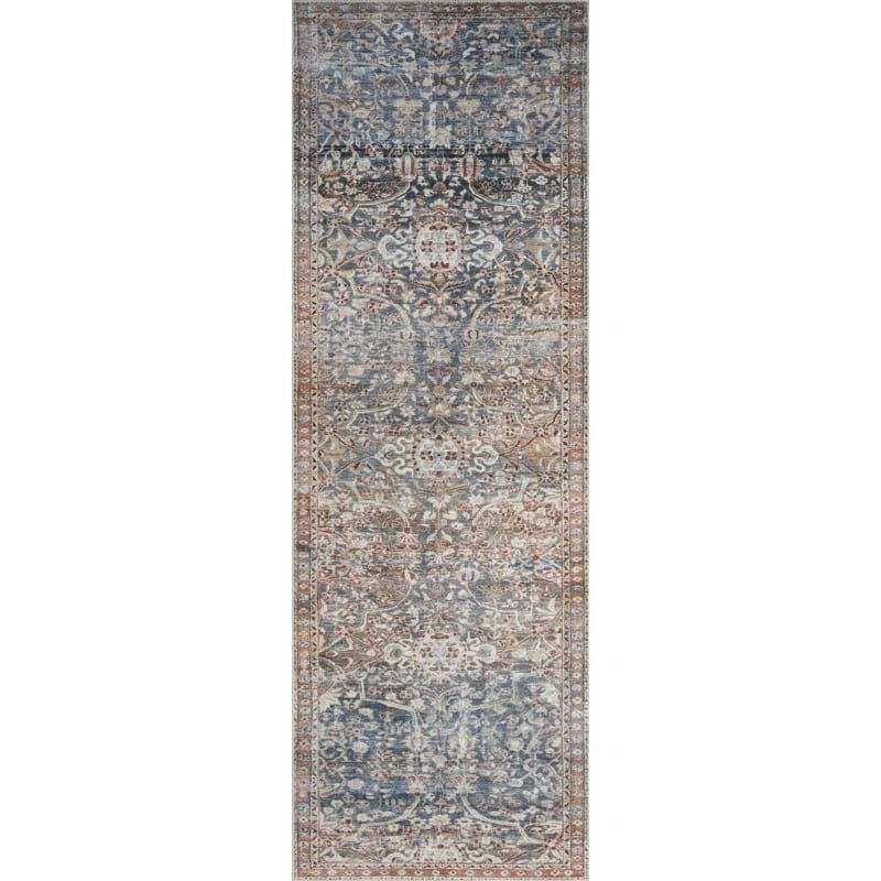Chris Loves Julia x Loloi Jules Oriental Denim/Spice Area Rug