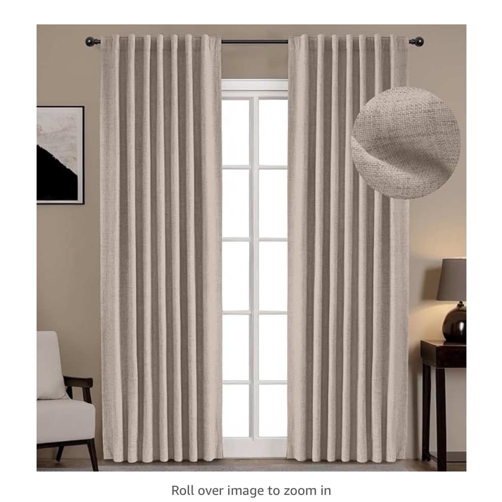 Inovaday 100% Blackout Curtains 84 Inches Length 2 Panels Set
