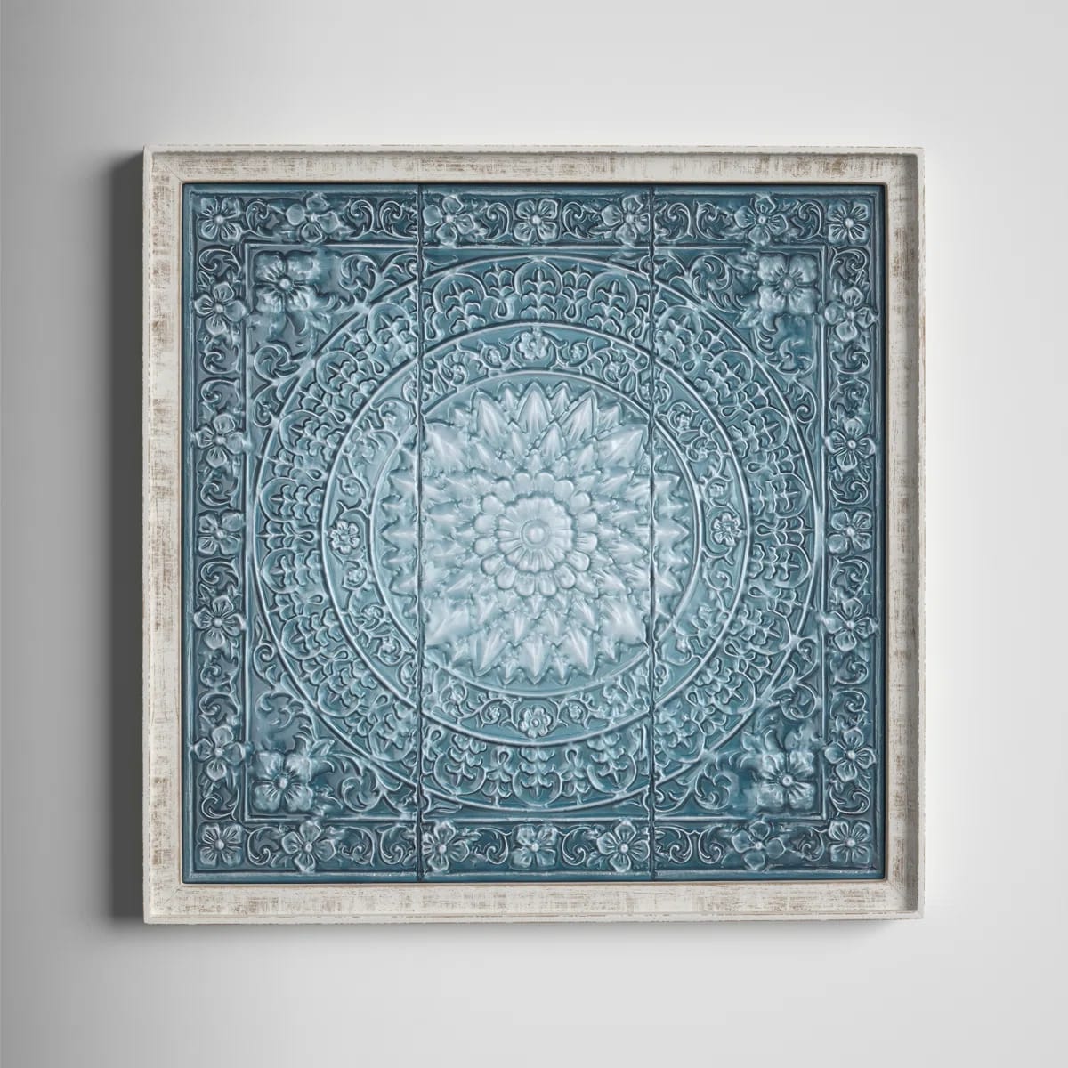 Metal Scroll Home Wall Decor with Embossed Details