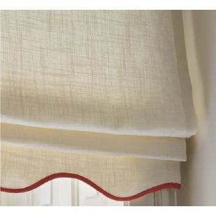 Anvige Flat Roman Shades,Hardware For Installation Included,Window Treatment,Custom Roman Blinds,White Color
