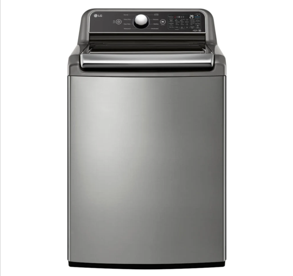LG 27 Inch Wide 5.5 Cu. Ft. Energy Star Certified Top Loading Washing Machine with TurboWash3D