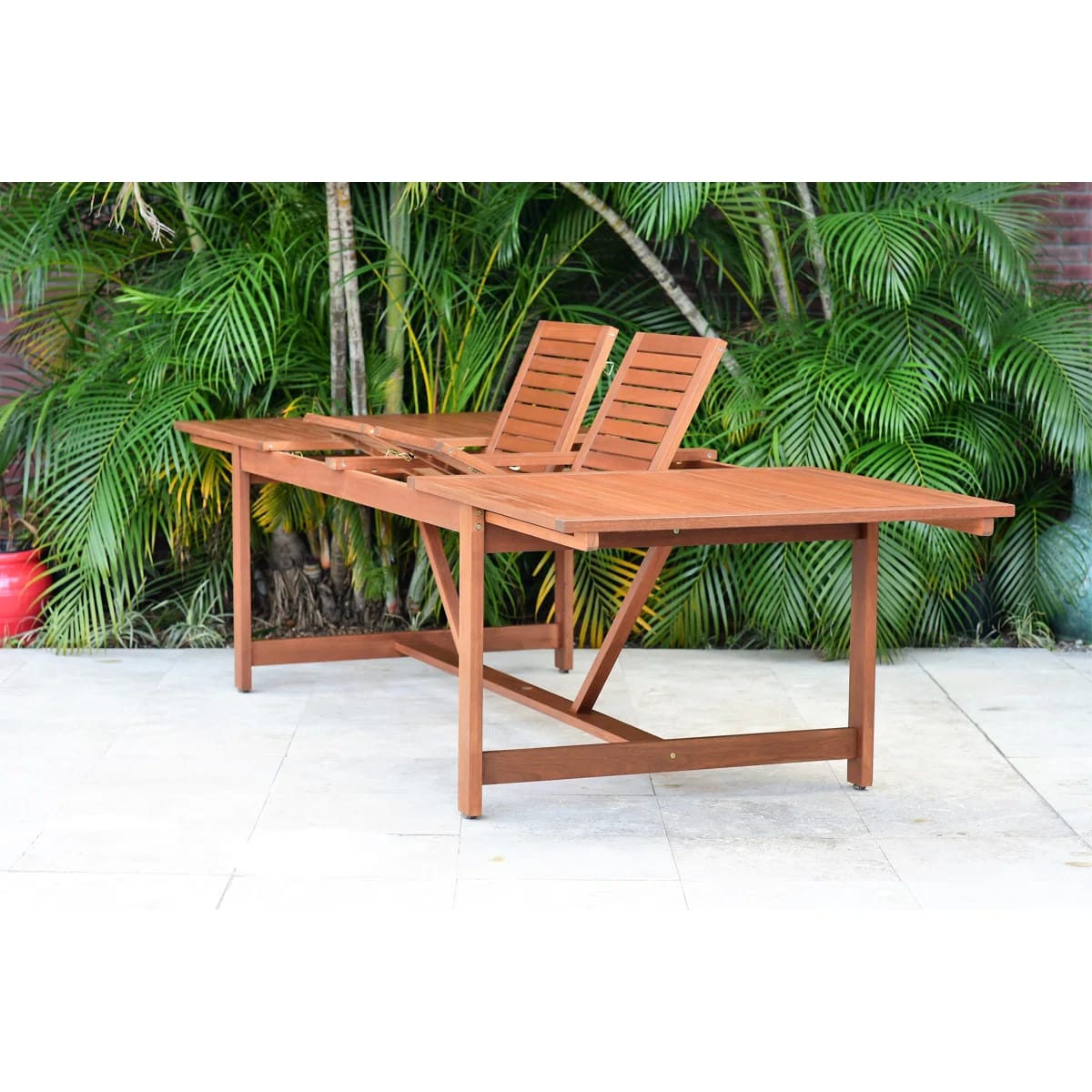 Amazonia Outdoor Patio 11pc 100% FSC Certified Wood Dining Set