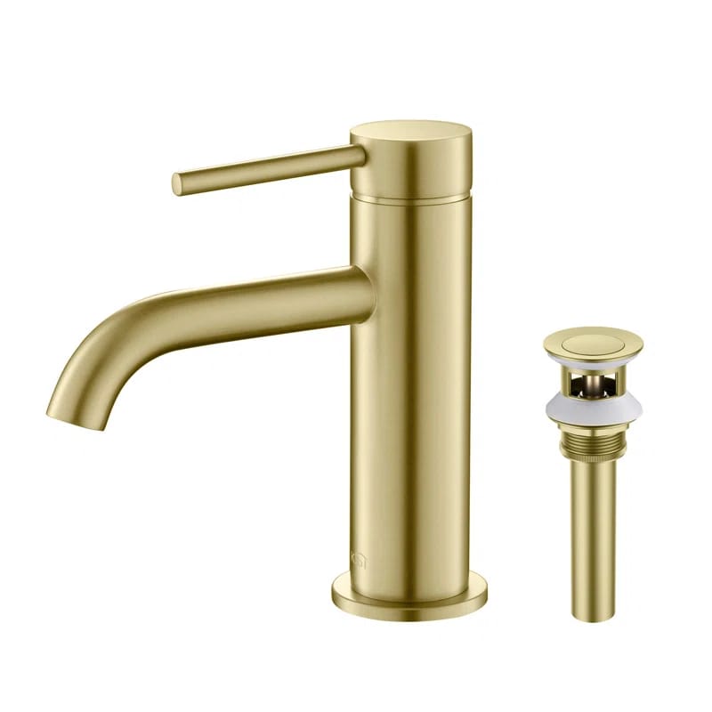 C-KBF1008BG-KPW100BG Circular Single-Hole Single-handle Bathroom Faucet
