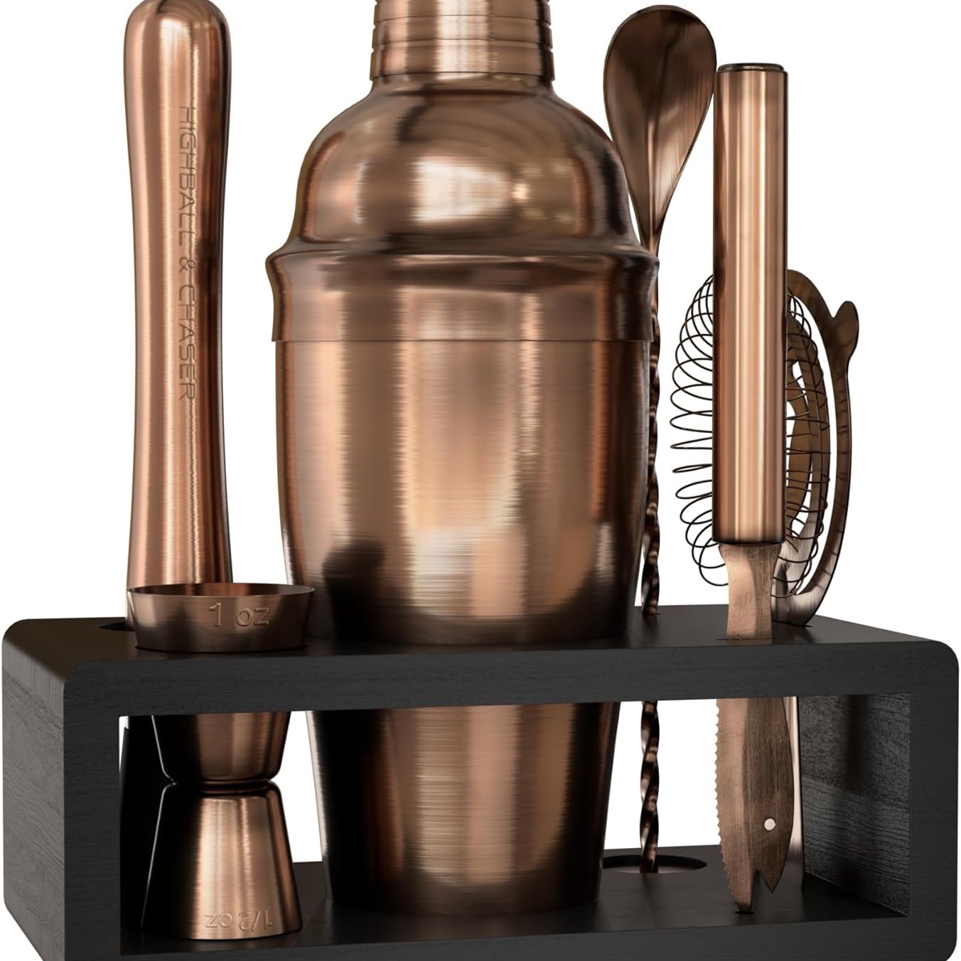 Highball & Chaser Cocktail Shaker Set: Bartender Kit For Home Bar Mixology Cocktail Bar Set Plus E-book With 30 Recipes: Home & Kitchen