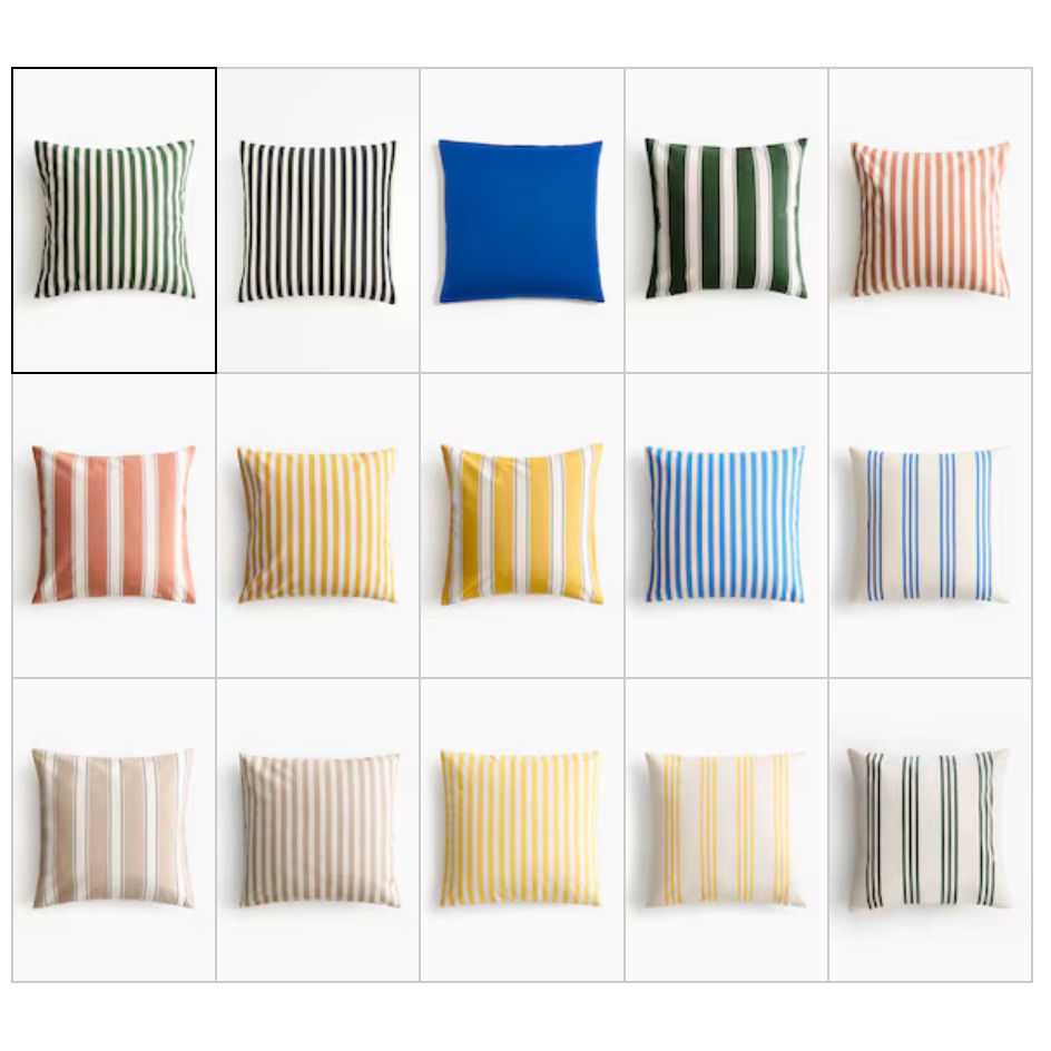 Stripe pillow covers