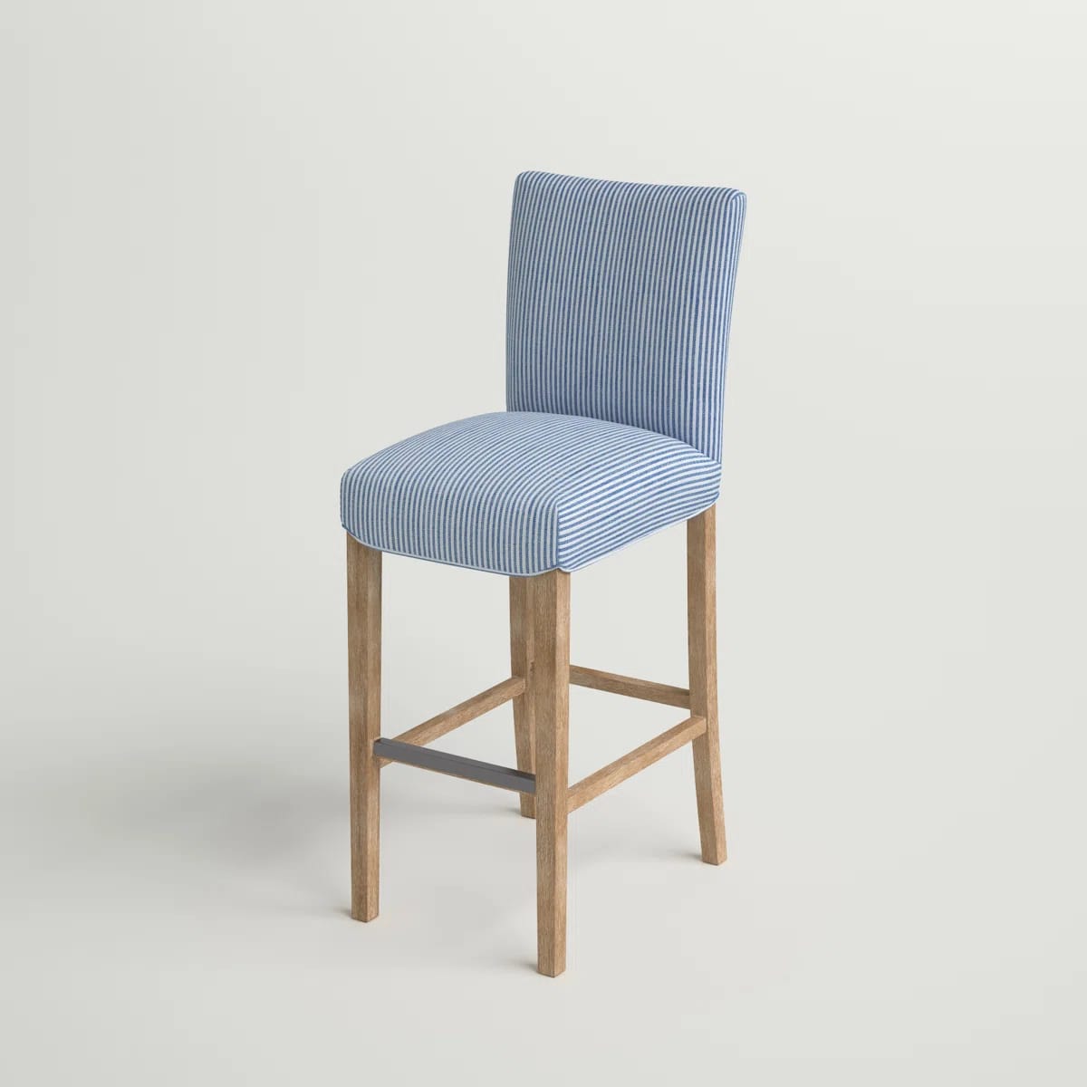 Zyaire Upholstered Counter Stool with Solid Wood Frame