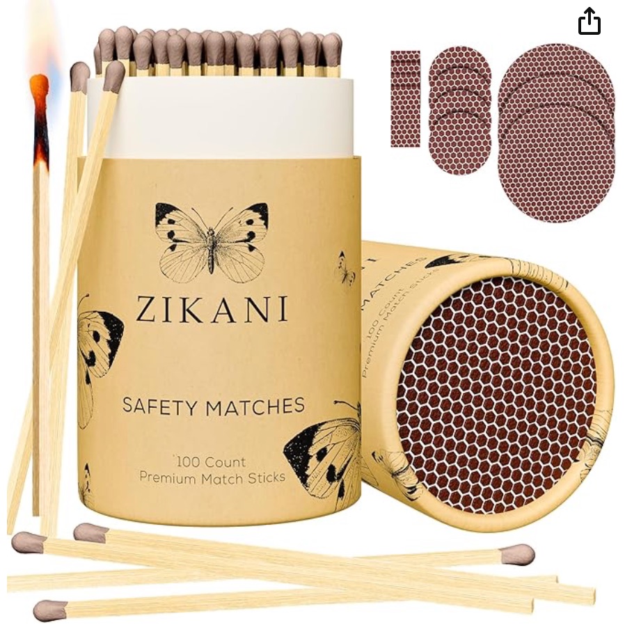 Fancy Decorative Matches (Brown Tip) 