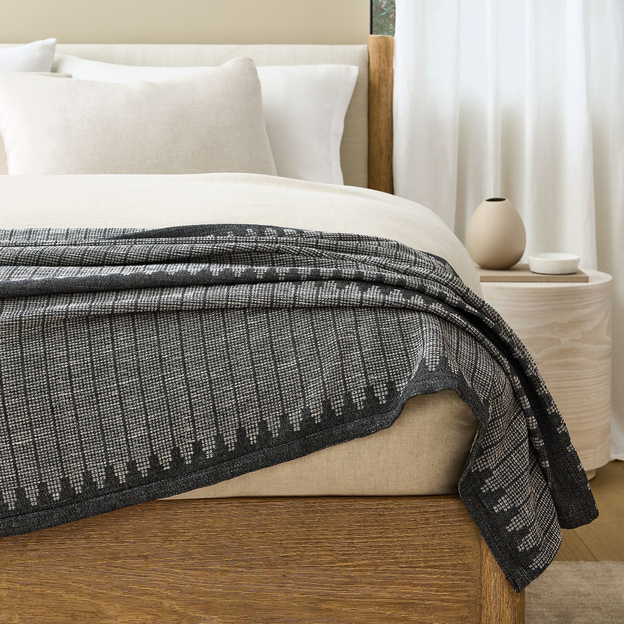 Reversible Woven Bed Blanket