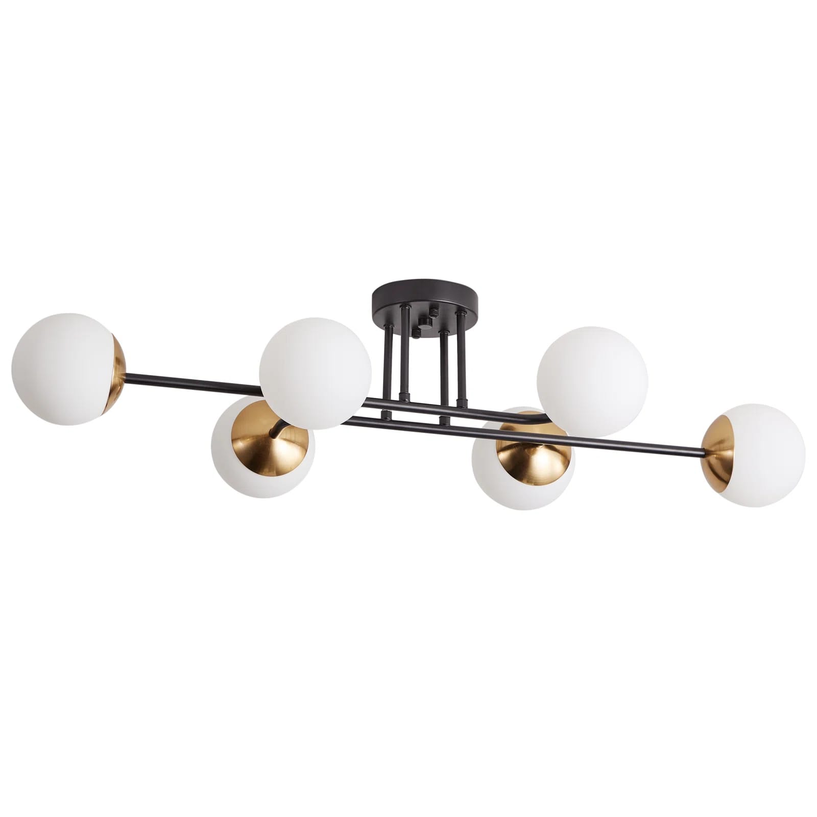 Amechi 6*G9-Light Rustic Dimmable Semi-Flush Mount Light