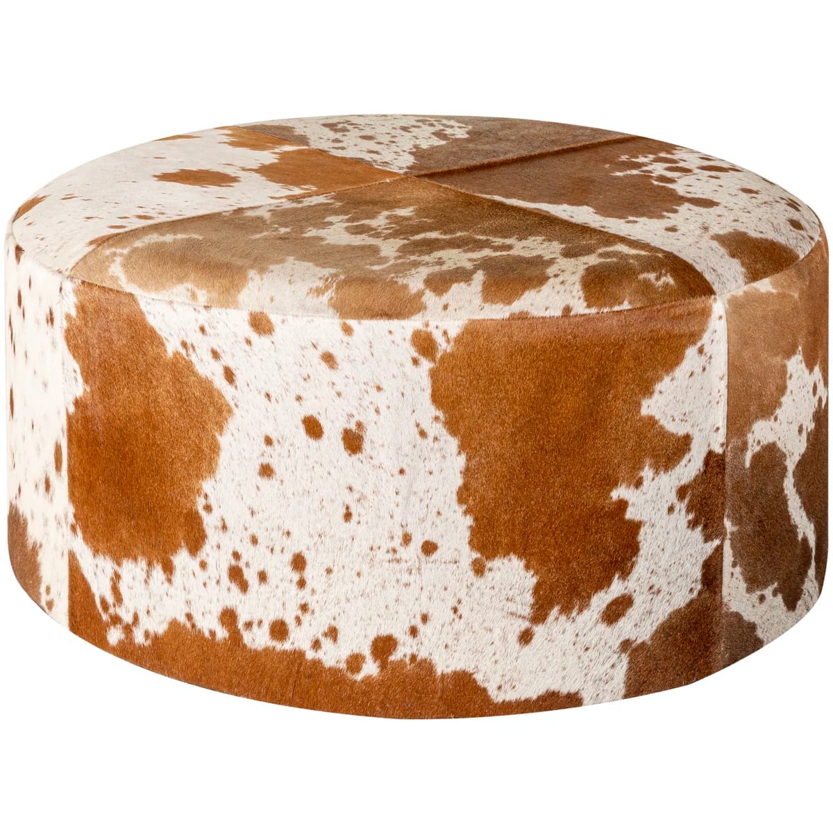 Cattima Hair on Hide Ottoman