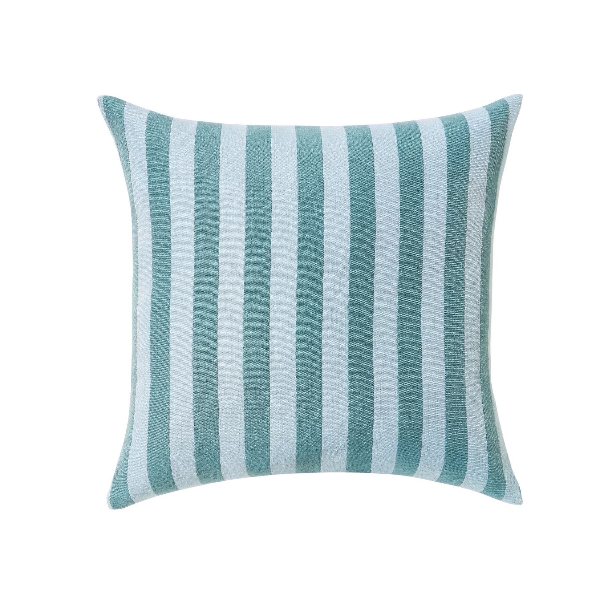 Beautiful By Drew Barrymore Stripe Blue pillow