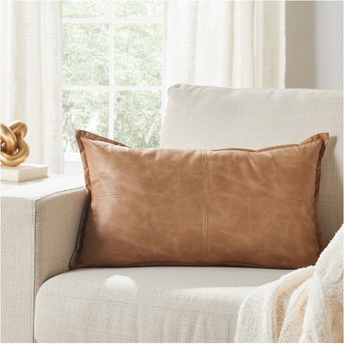 Faux Leather PIllow