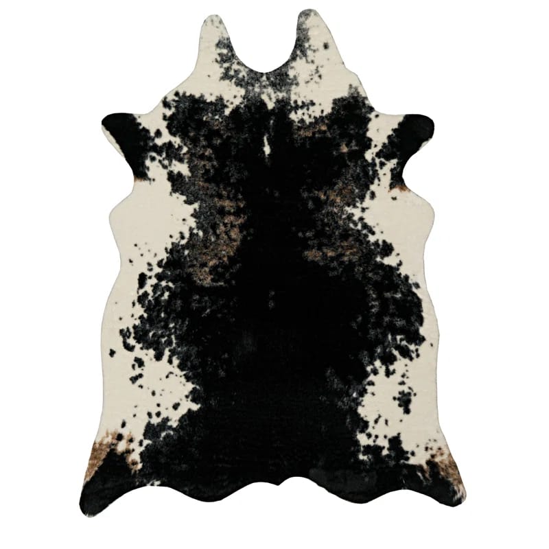 Lilianna Faux Cow Hide Black And White Salt And Pepper