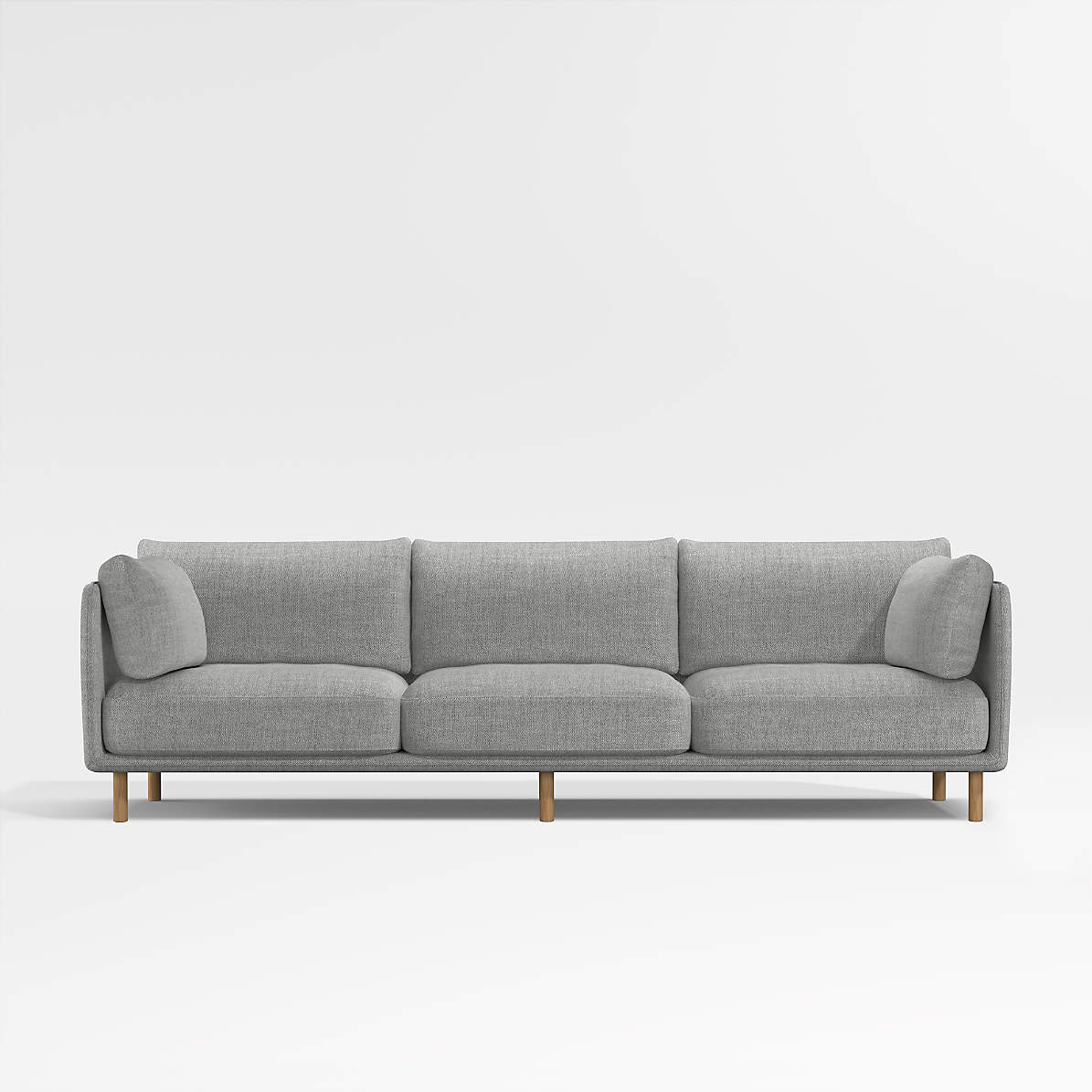Wells Grande Sofa with Natural Leg Finish