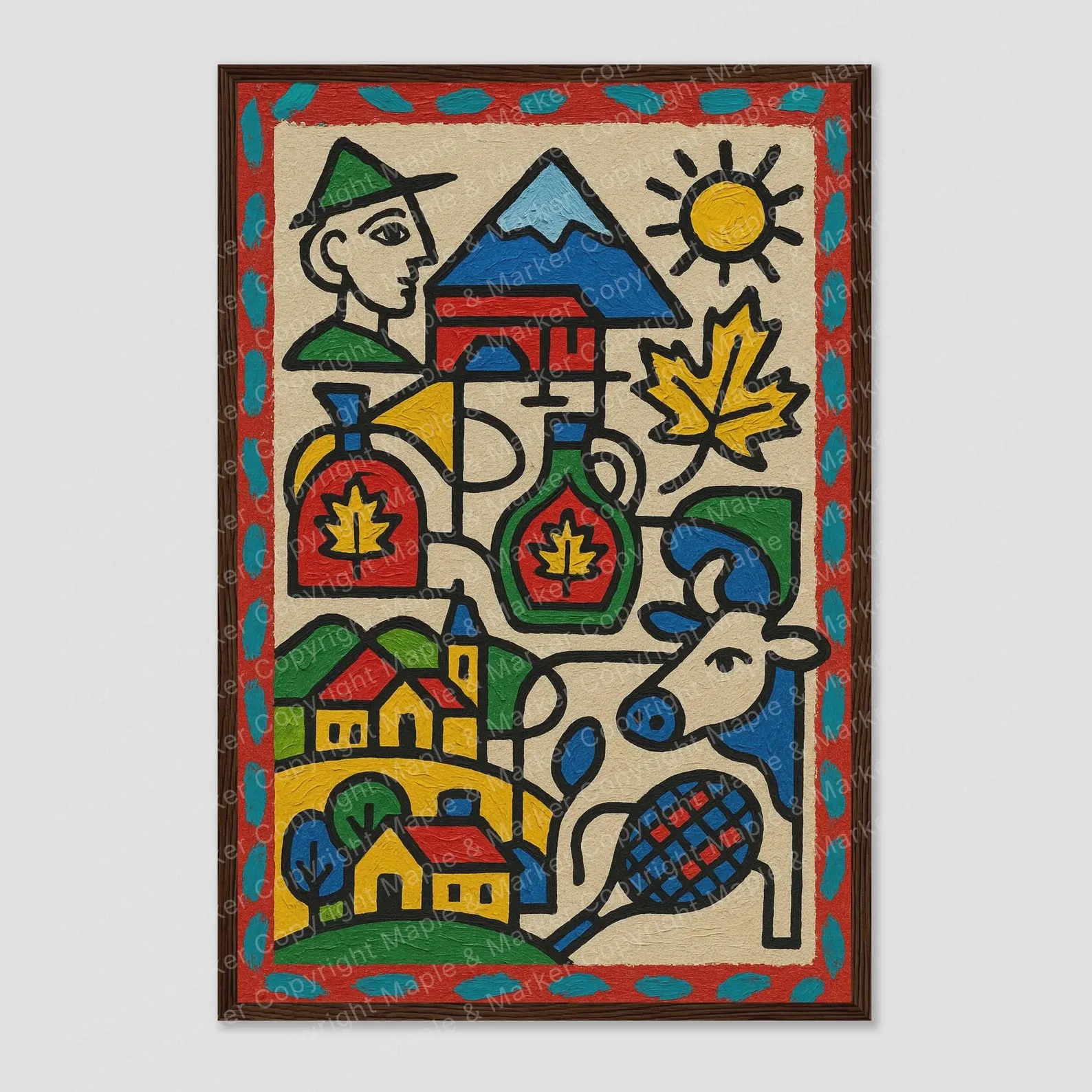 Stowe Picasso Alpine Abstract Wall Art